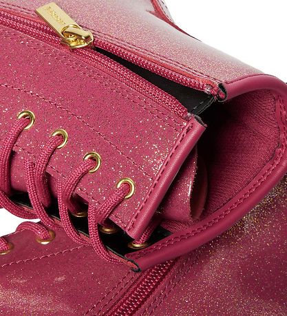Dr. Martens Støvler - 1460Y - Nebula Glitter - Fuchsia/Silver/Go