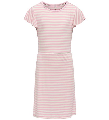 Kids Only Kjole - Rib - KogBelia - Roseate Spoonbill/Cloud Dance