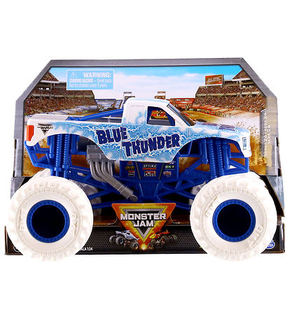 Monster Jam Collector Truck - 1:24 - Blue Thunder - Blå/Hvid