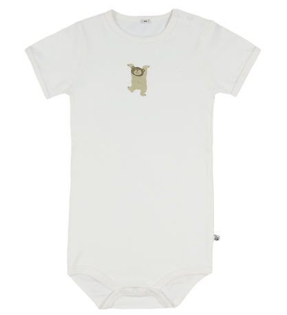 Pippi Body k/æ - 1 stk. - Assorteret - White - m. Print