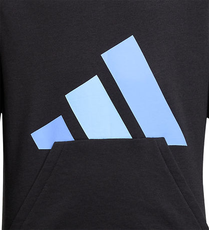 adidas Performance Hættetrøje - J BL FT HD - Black/Blufus