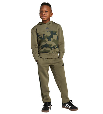 adidas Performance Sweatsæt - LK CAMO FL SET - OLISTR/WHITE