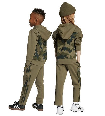 adidas Performance Sweatsæt - LK CAMO FL SET - OLISTR/WHITE
