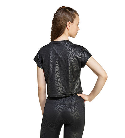 adidas Performance T-shirt - JG PR TEE - BLACK/WHITE