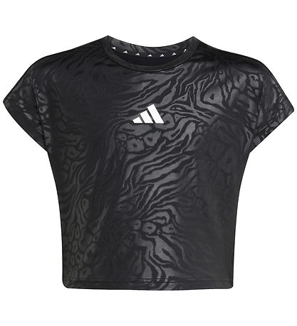 adidas Performance T-shirt - JG PR TEE - BLACK/WHITE