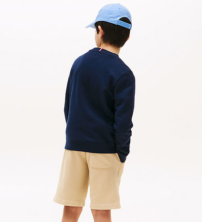 Tommy Hilfiger Sweatshirt - Script Flag - Dark Night Navy