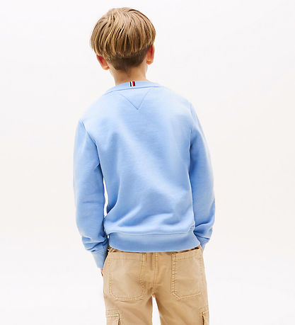 Tommy Hilfiger Sweatshirt - Script Flag - Cloudy Blue