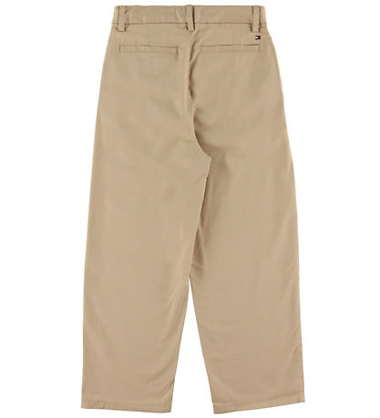 Tommy Hilfiger Bukser - Pleated Chino - Gentle Gold Beige