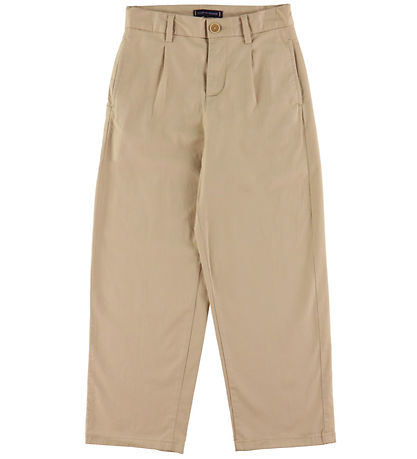 Tommy Hilfiger Bukser - Pleated Chino - Gentle Gold Beige