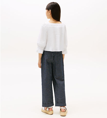 Tommy Hilfiger Skjorte - Broderie Anglaise - White