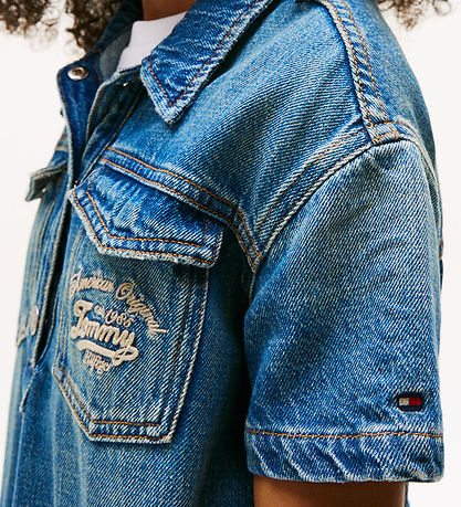 Tommy Hilfiger Kjole - Denim - Island Blue