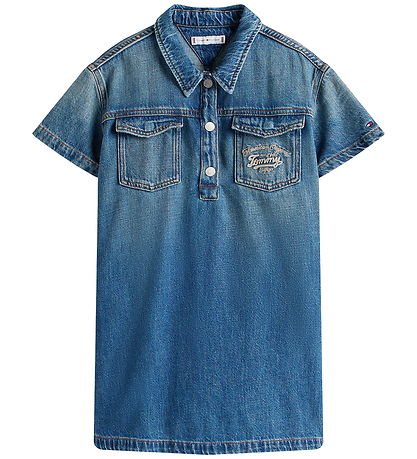Tommy Hilfiger Kjole - Denim - Island Blue