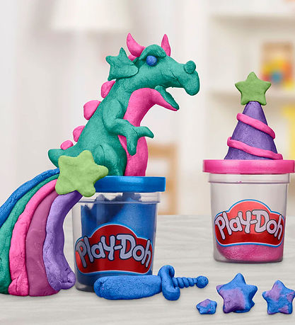 Play-Doh Modellervoks - 6-pak - Sparkle Collection - 340g