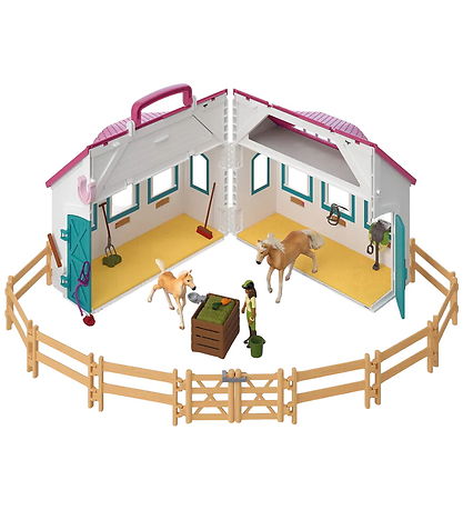 Schleich Horse Club - Åben Hestestald - 60 Dele - 42703