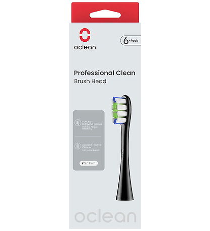 OCLEAN Tandbørste Hoveder - 6-pak - Sort