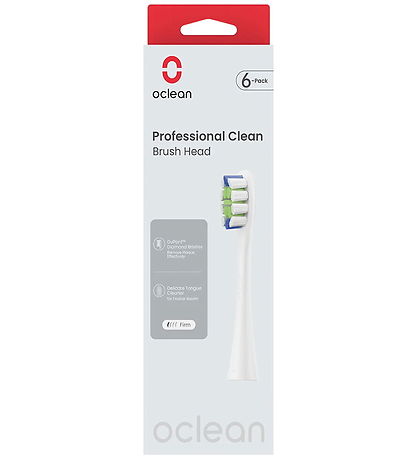 OCLEAN Tandbørste Hoveder - 6-pak - Hvid