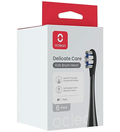OCLEAN Tandbørste Hoveder - Delicate Care - 6-pak - Sort