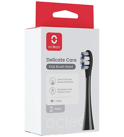 OCLEAN Tandbørste Hoveder - Delicate Care - 2-pak - Sort