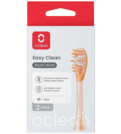 OCLEAN Tandbørste Hoveder - Easy Clean - 2-pak - Orange