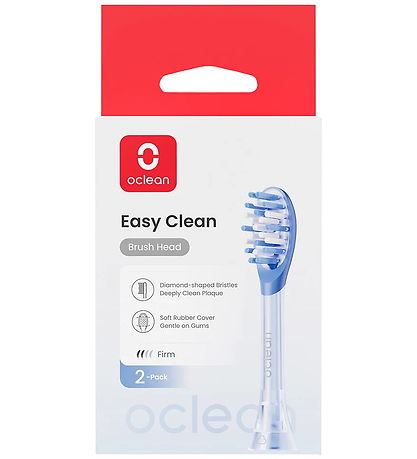 OCLEAN Tandbørste Hoveder - Easy Clean - 2-pak - Blå