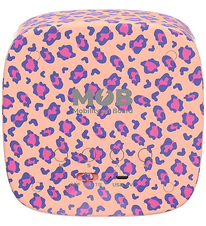 Mobility on Board Vækkeur m. Lys - Billy Clock - Leopard Rose
