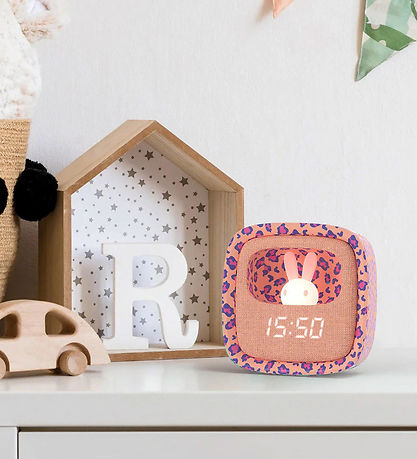 Mobility on Board Vækkeur m. Lys - Billy Clock - Leopard Rose