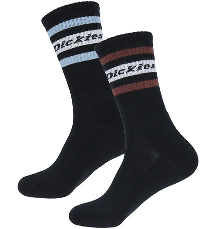Dickies Strømper - 2-pak - Genola - Sort/Tibetan Red