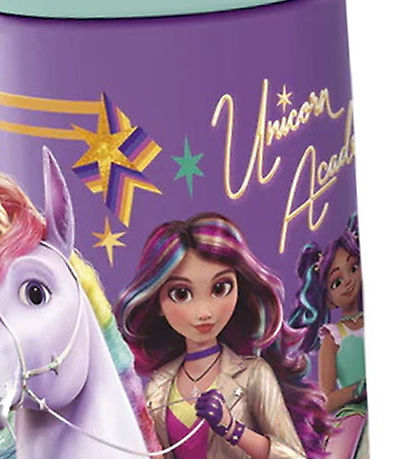 Unicorn Academy Drikkedunk - 410 ml. - Lilla/Mint