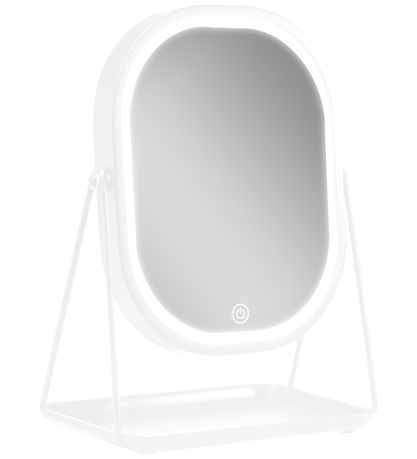 Gillian Jones Bordspejl - Oval - LED/Bakke - Hvid