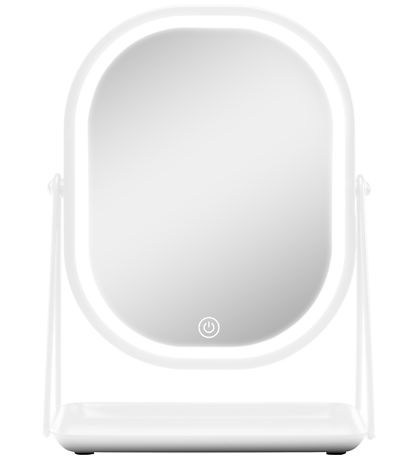 Gillian Jones Bordspejl - Oval - LED/Bakke - Hvid