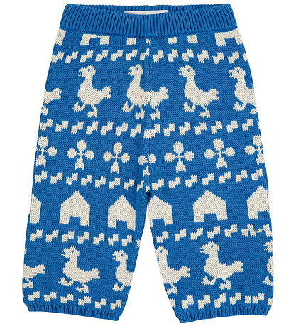 Bobo Choses Bukser - Strik - Farm All Over - Blå