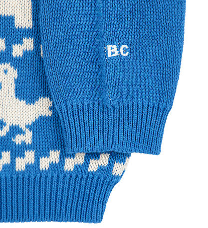 Bobo Choses Bluse - Strik - Farm Jaquard - Blå
