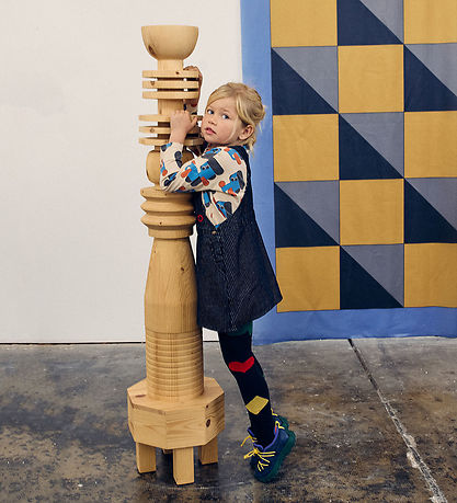 Bobo Choses Spencer - Denim - Tic Tac Toe - Navy Blue