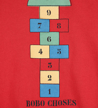 Bobo Choses Sweatshirt - Hopscotch - Rød