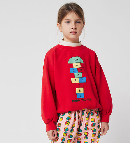 Bobo Choses Sweatshirt - Hopscotch - Rød