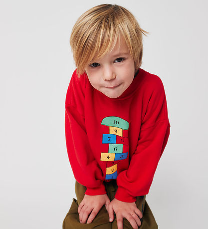 Bobo Choses Sweatshirt - Hopscotch - Rød