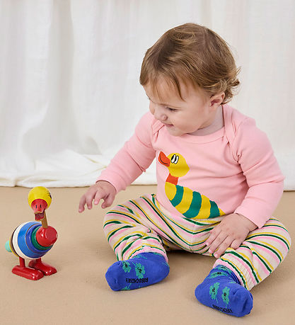 Bobo Choses Body l/æ - Stripped Duck - Light Pink