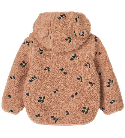 Liewood Fleecejakke - Mara - Berry/Pale Tuscany/Embroidery