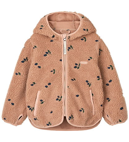 Liewood Fleecejakke - Mara - Berry/Pale Tuscany/Embroidery
