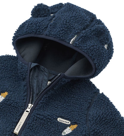 Liewood Fleecejakke - Mara - Rocket/Classic Navy/Embroidery