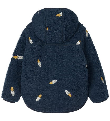 Liewood Fleecejakke - Mara - Rocket/Classic Navy/Embroidery