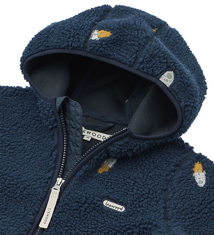 Liewood Fleecejakke - Mara - Rocket/Classic Navy/Embroidery