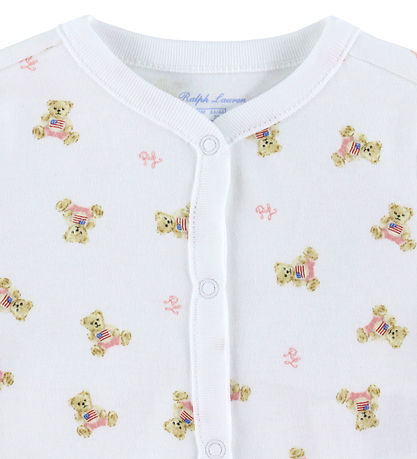 Polo Ralph Lauren Heldragt - Hvid/Pink m. Bamser