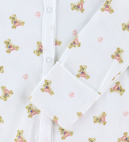 Polo Ralph Lauren Heldragt - Hvid/Pink m. Bamser