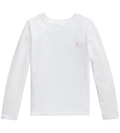 Polo Ralph Lauren Bluse - Hvid/Pink
