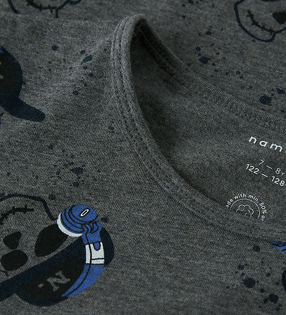 Name it Undertrøje - NkmNight - Dark Grey Melange