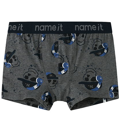 Name it Boxershorts - 3-pak - NkmBoxer - Dark Grey Melange/ Dark