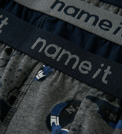 Name it Boxershorts - 3-pak - NkmBoxer - Dark Grey Melange/ Dark
