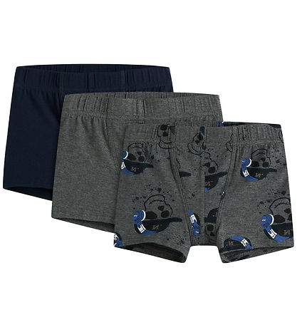 Name it Boxershorts - Noos - NmmTights  - 3-Pak - Dark Grey Mela
