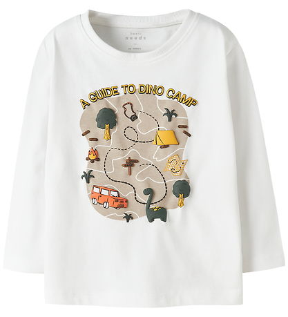 Name It Bluse - NmmVictor - Bright White/Dino Camp